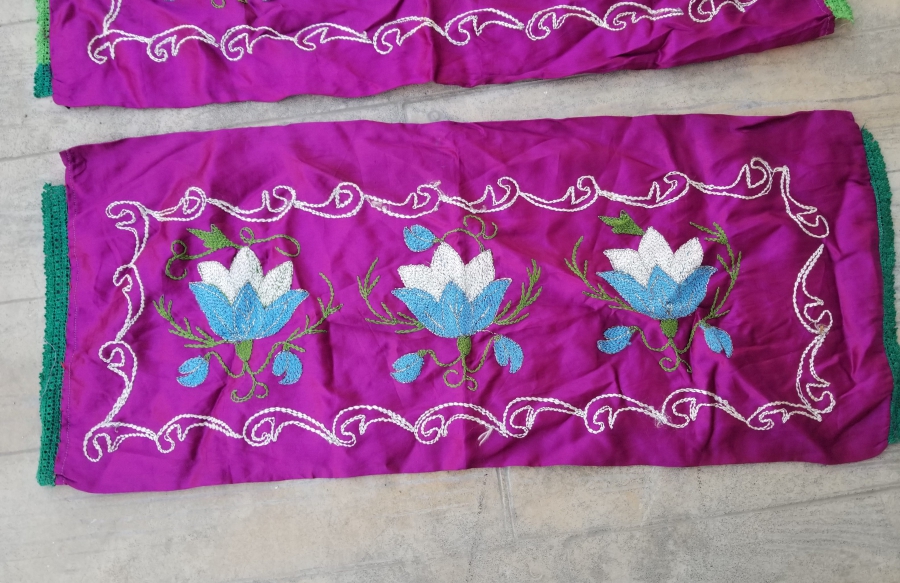 SUZANİ İŞÇİLİKLİ ANTİKA ÇİFT YASTIK TAKIMI