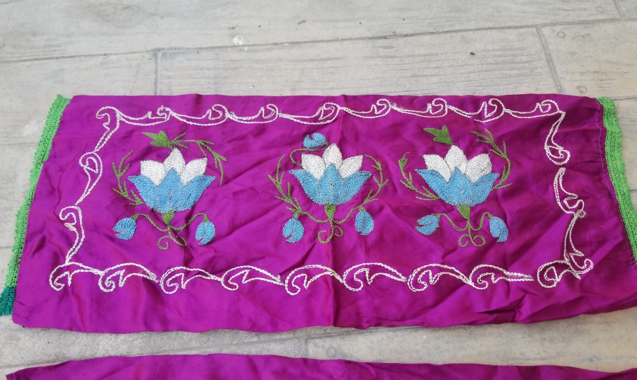 SUZANİ İŞÇİLİKLİ ANTİKA ÇİFT YASTIK TAKIMI