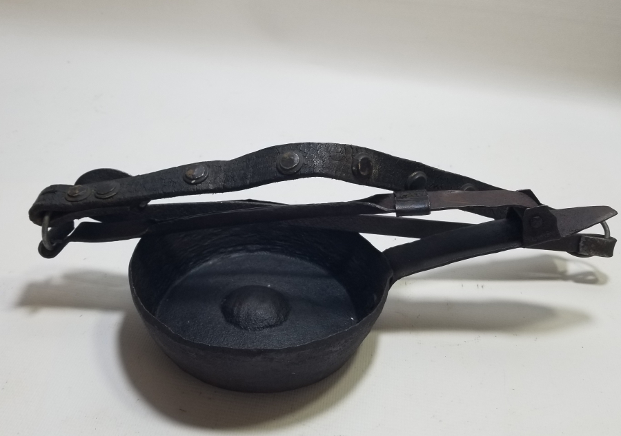 ORİJİNAL KARIŞTIRICISIYLA OSMANLI DÖNEMİ NADİR KAHVE KAVURMA TAVASI