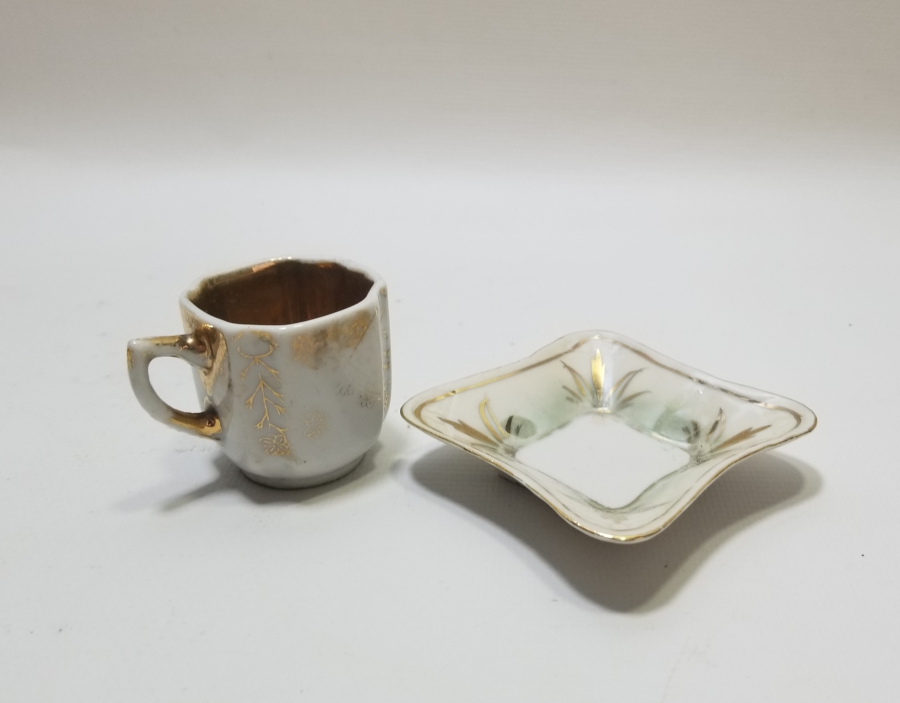 ÜZERİ ALTIN VERMEYLİ OSMANLI DÖNEMİ NADİR FİNCAN TAKIMI