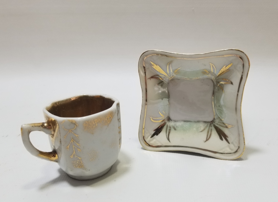 ÜZERİ ALTIN VERMEYLİ OSMANLI DÖNEMİ NADİR FİNCAN TAKIMI