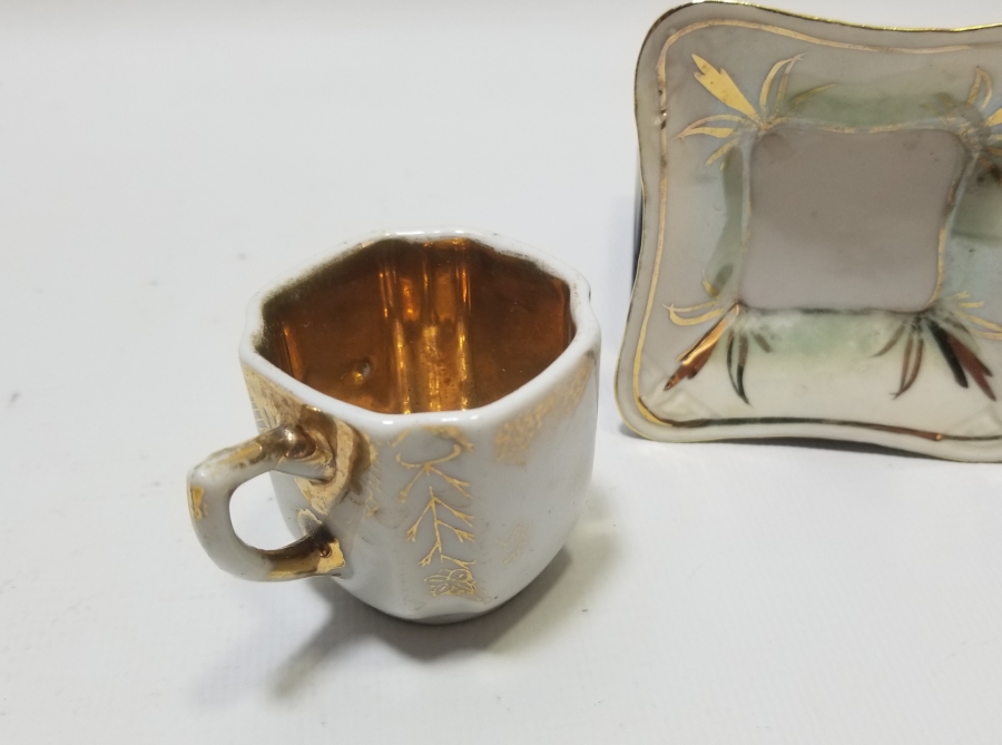 ÜZERİ ALTIN VERMEYLİ OSMANLI DÖNEMİ NADİR FİNCAN TAKIMI