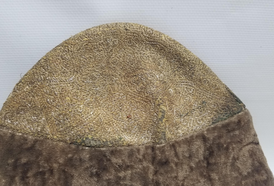 OSMANLI DÖNEMİ GÜMÜŞ SIRMA İŞÇİLİKLİ NADİR ŞEYH KAVUĞU - TAKKESİ