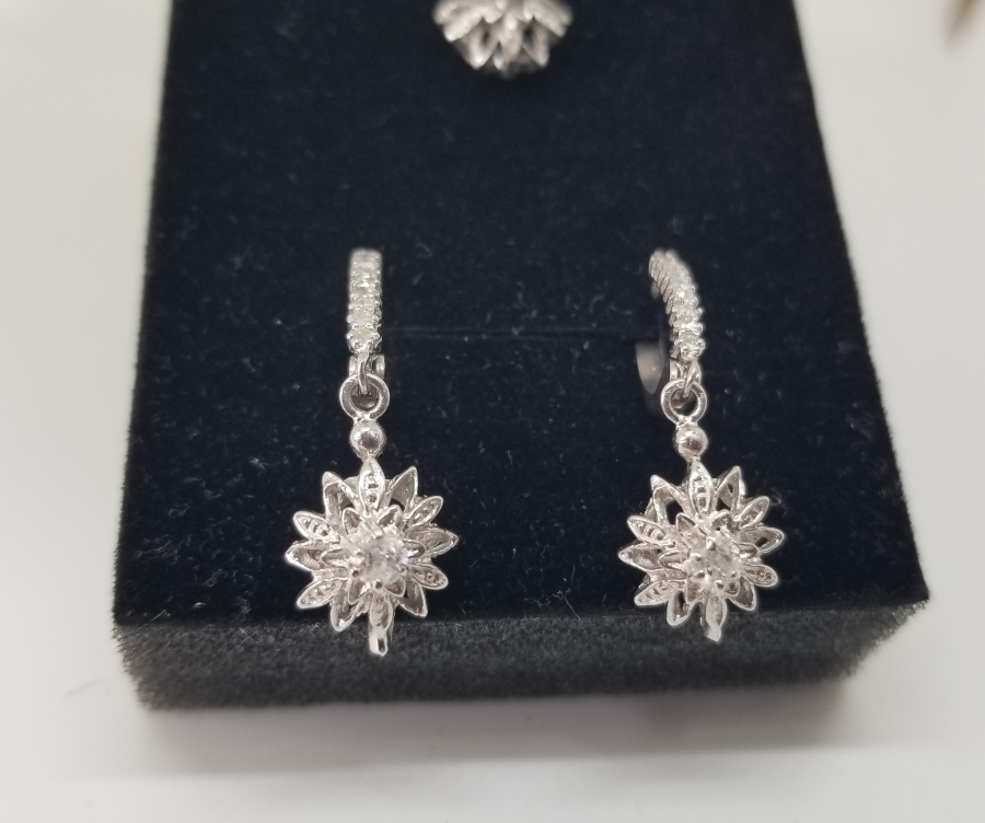 PIRLANTA TAŞLI KOLYE KÜPE TAKIMI