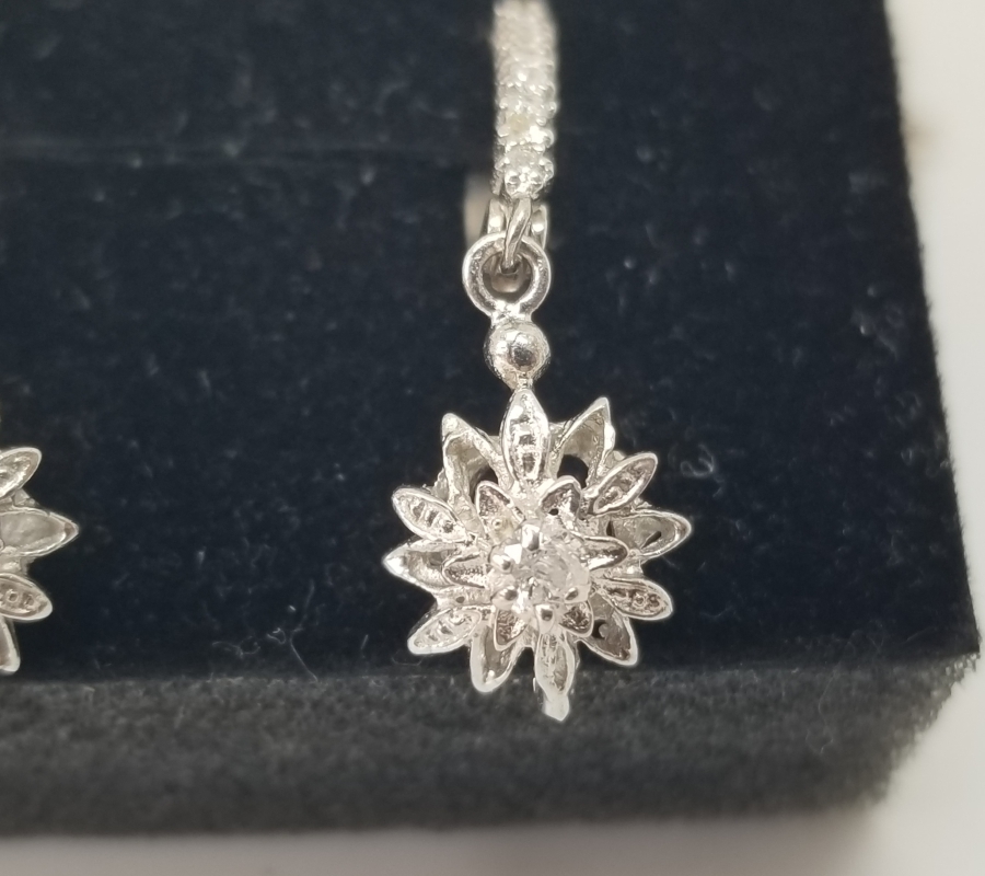 PIRLANTA TAŞLI KOLYE KÜPE TAKIMI