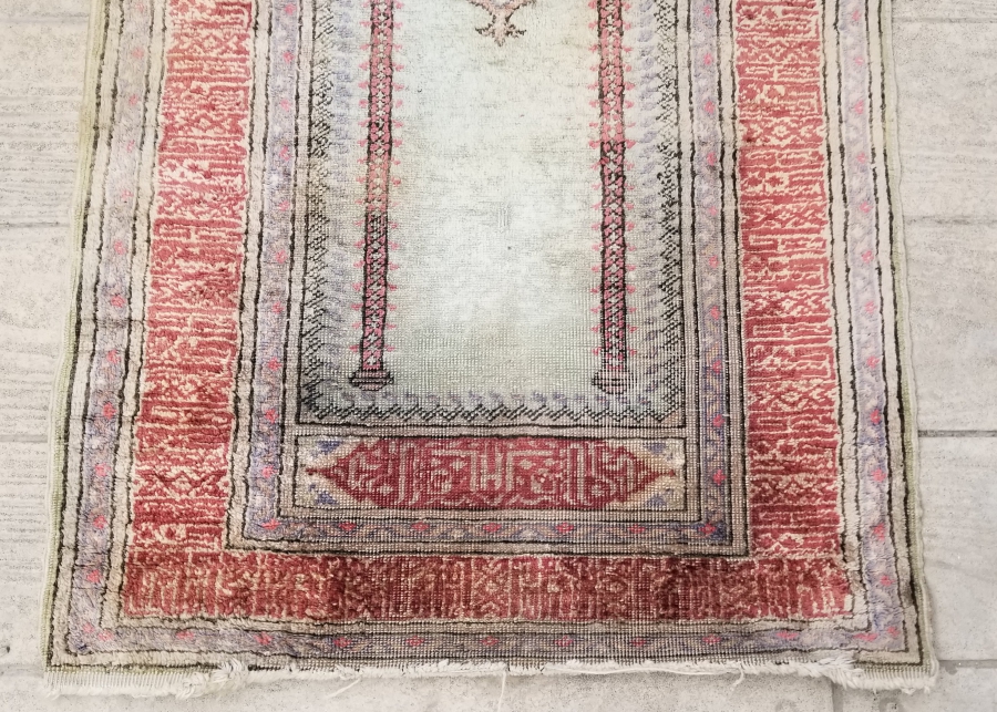 OSMANLI DÖNEMİ ÇOK NADİR İPEK HEREKE SECCADE