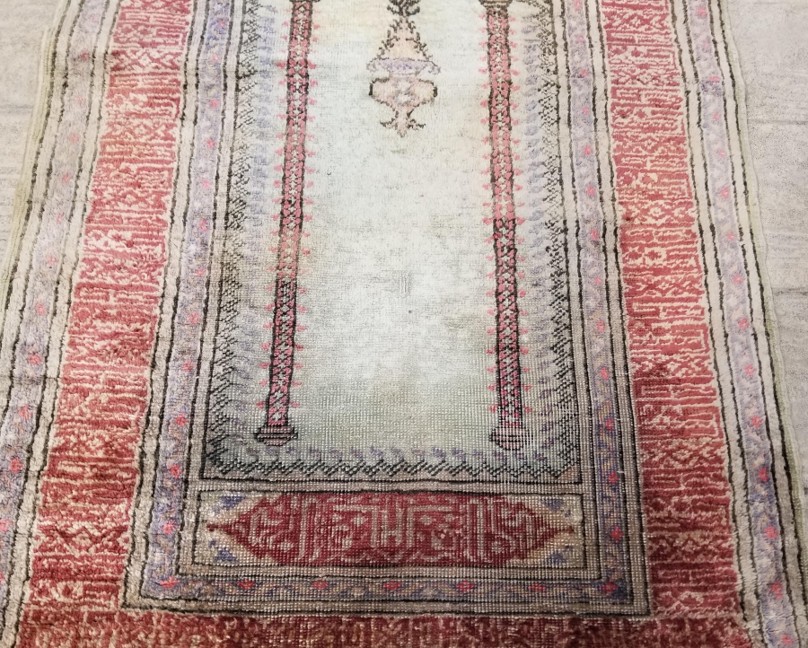 OSMANLI DÖNEMİ ÇOK NADİR İPEK HEREKE SECCADE