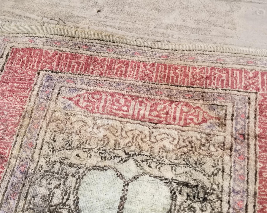 OSMANLI DÖNEMİ ÇOK NADİR İPEK HEREKE SECCADE