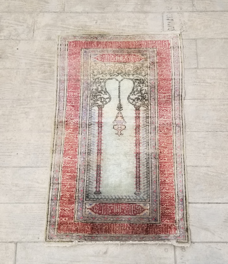 OSMANLI DÖNEMİ ÇOK NADİR İPEK HEREKE SECCADE