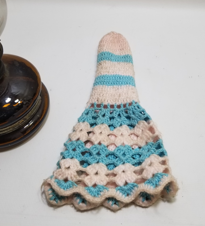 ORİJİNAL BACA KORUMASIYLA ANTİKA GAZ LAMBASI