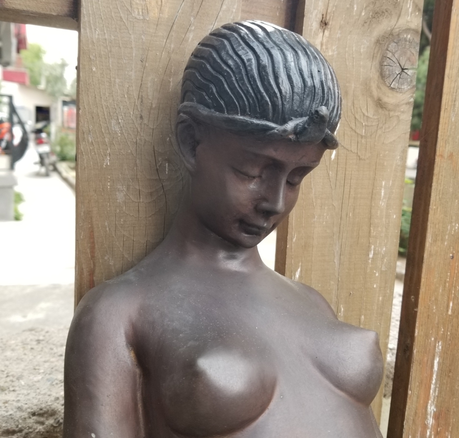 BÜYÜK BOY ANTİKA BRONZ HEYKEL