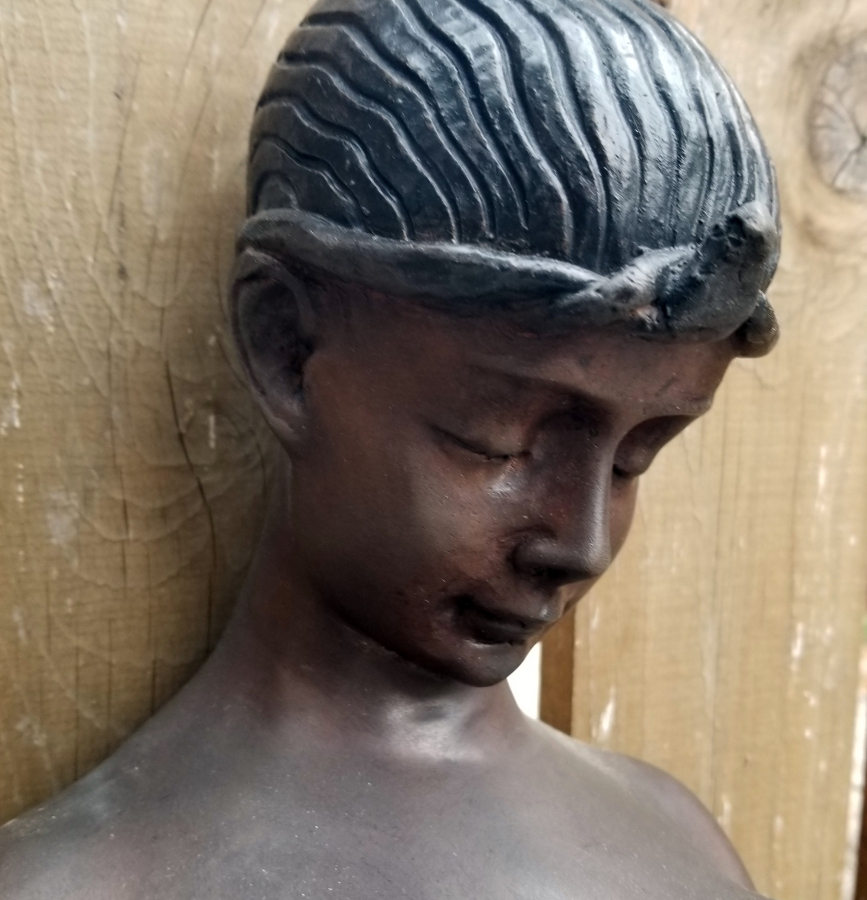 BÜYÜK BOY ANTİKA BRONZ HEYKEL