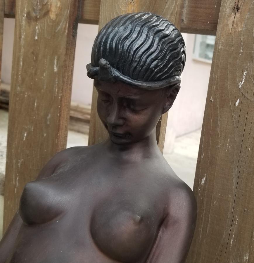 BÜYÜK BOY ANTİKA BRONZ HEYKEL