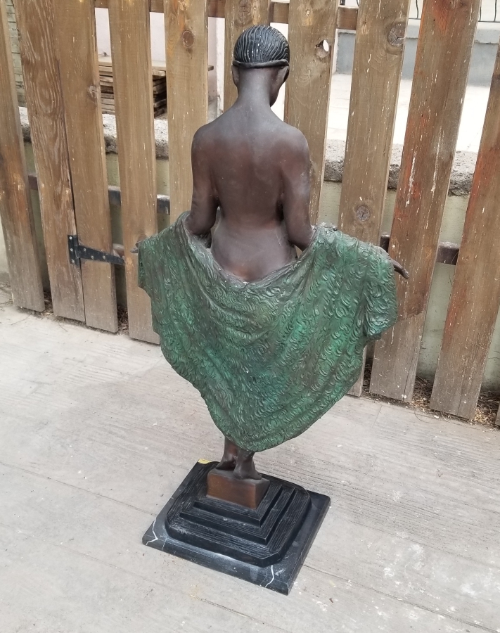 BÜYÜK BOY ANTİKA BRONZ HEYKEL