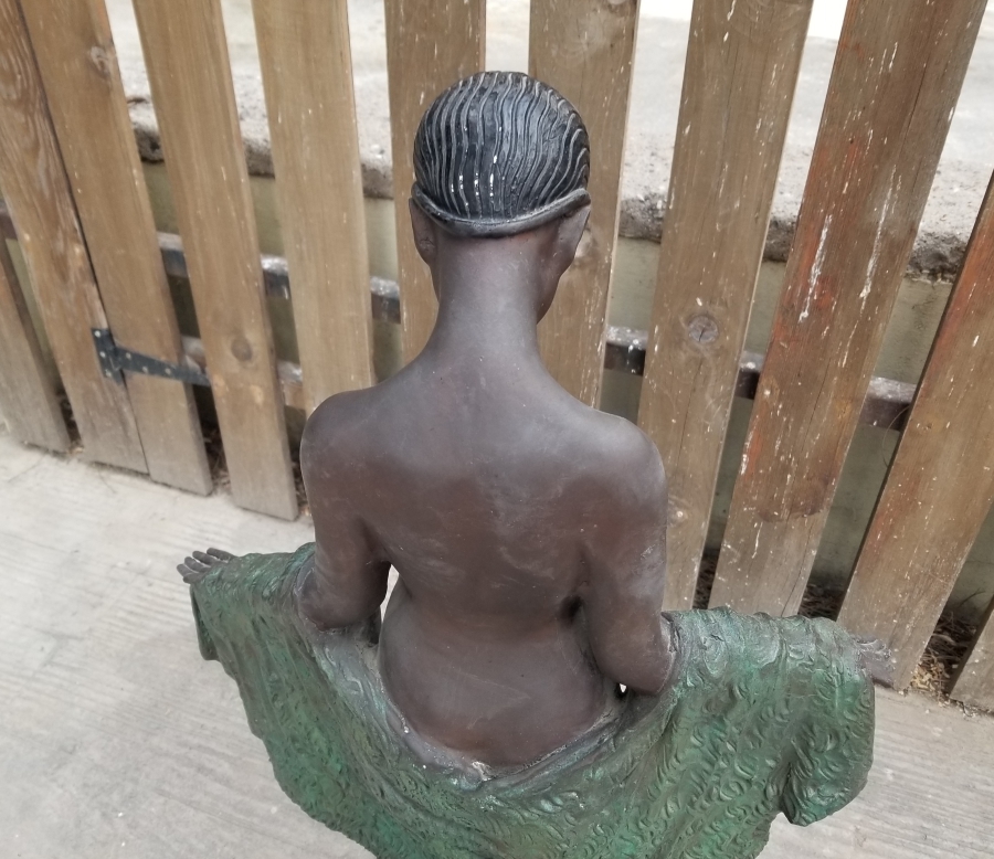 BÜYÜK BOY ANTİKA BRONZ HEYKEL