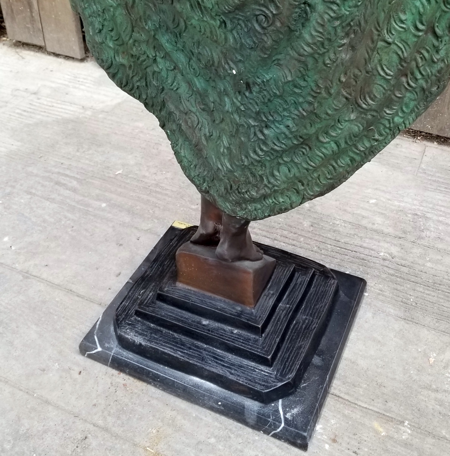 BÜYÜK BOY ANTİKA BRONZ HEYKEL