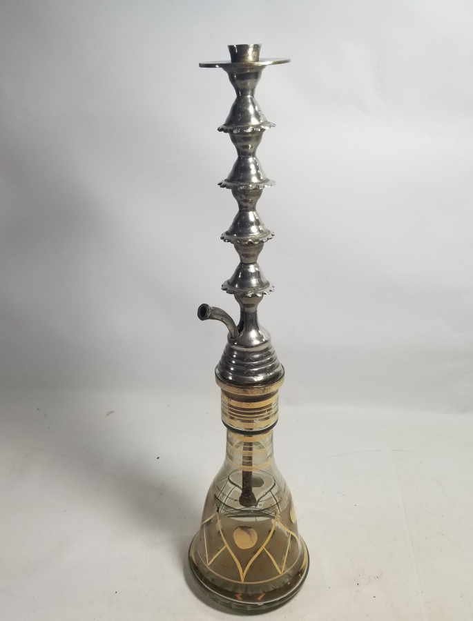 ÜZERİ ALTIN VARAKLI OSMANLI DÖNEMİ NADİR NARGİLE