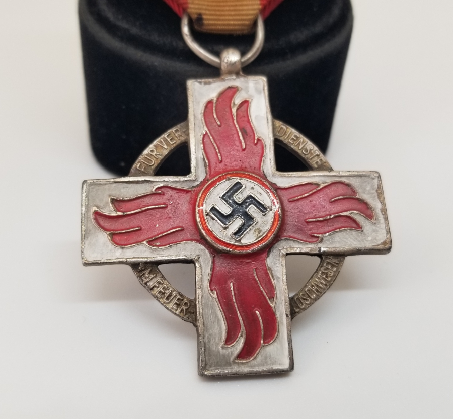 ORİJİNAL KURDELASIYLA İTFAİYECİ BİRLİĞİ MİNELİ NADİR NAZİ GÜMÜŞ MADALYA