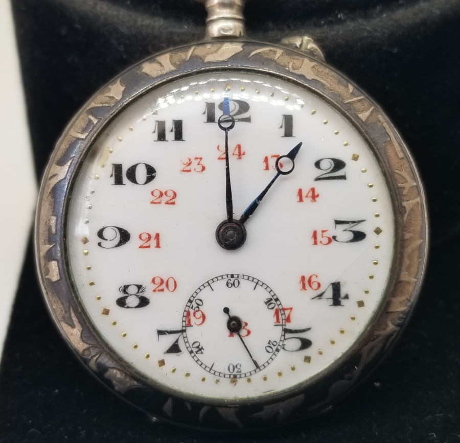 OSMANLI DÖNEMİ SAVATLI GÜMÜŞ KASA CEP SAATİ