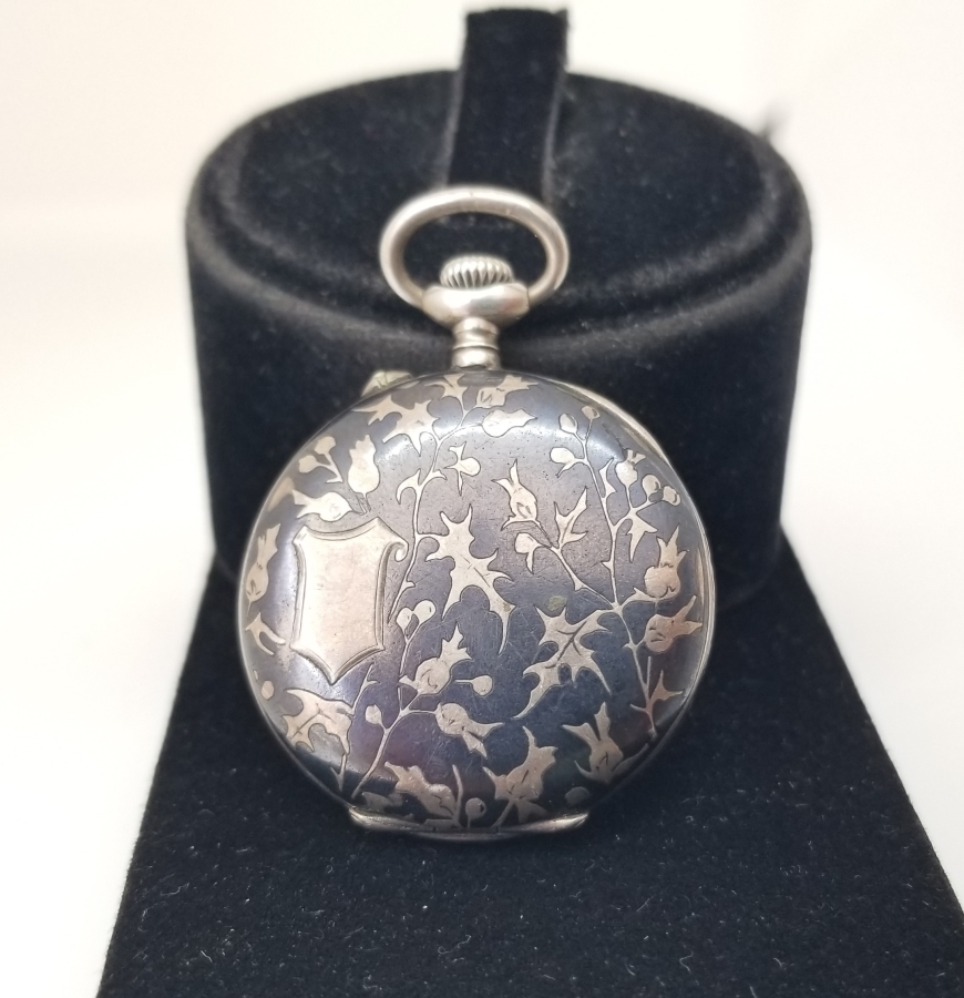 OSMANLI DÖNEMİ SAVATLI GÜMÜŞ KASA CEP SAATİ