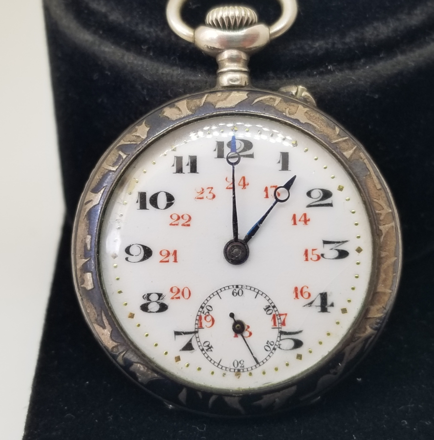 OSMANLI DÖNEMİ SAVATLI GÜMÜŞ KASA CEP SAATİ