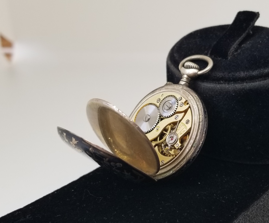 OSMANLI DÖNEMİ SAVATLI GÜMÜŞ KASA CEP SAATİ