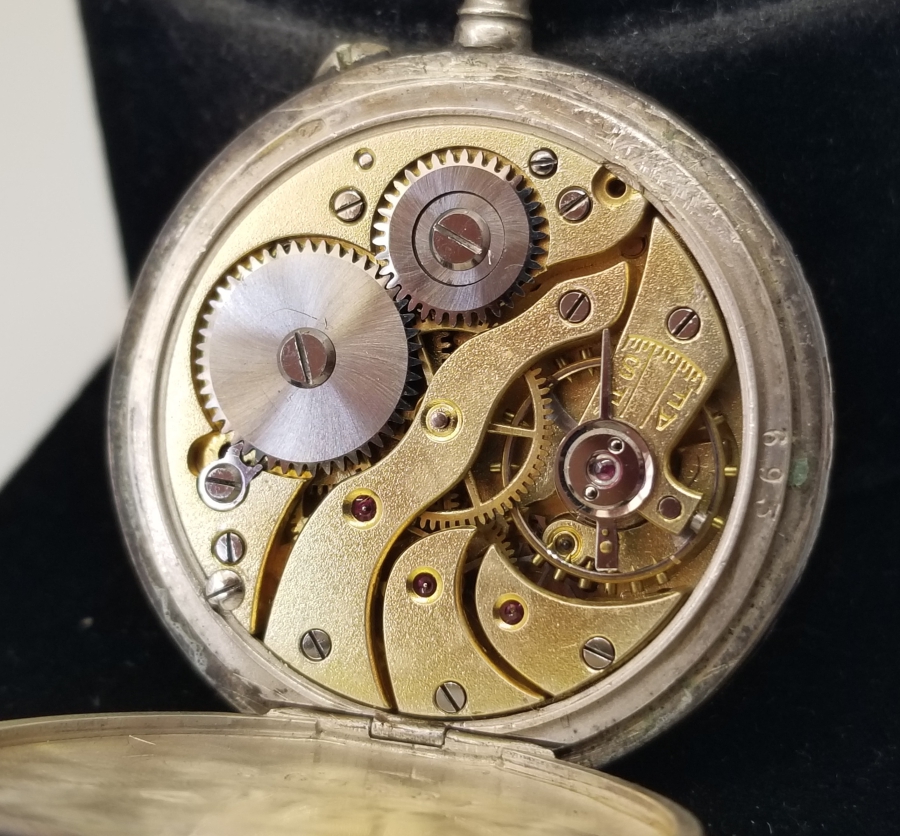 OSMANLI DÖNEMİ SAVATLI GÜMÜŞ KASA CEP SAATİ