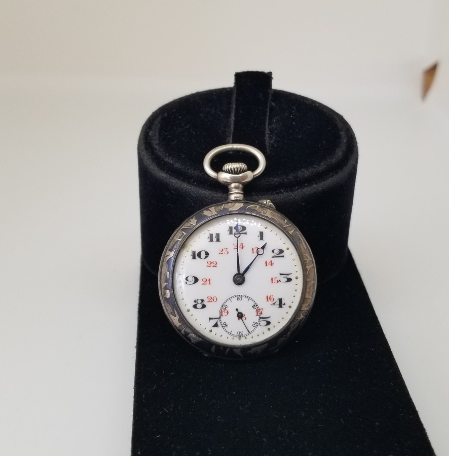 OSMANLI DÖNEMİ SAVATLI GÜMÜŞ KASA CEP SAATİ