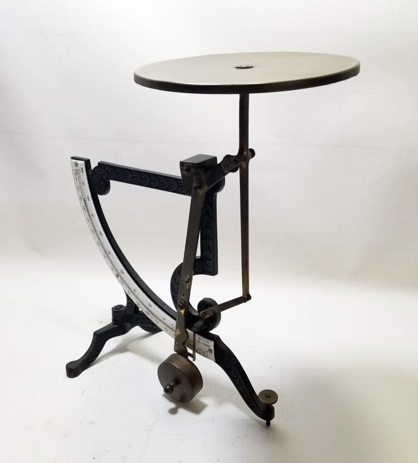 EMAYE KADRANLI ANTİKA DEV BOY POSTA TERAZİSİ