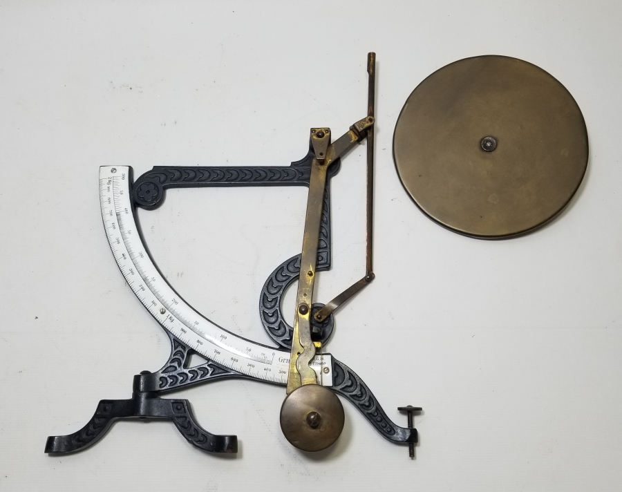 EMAYE KADRANLI ANTİKA DEV BOY POSTA TERAZİSİ