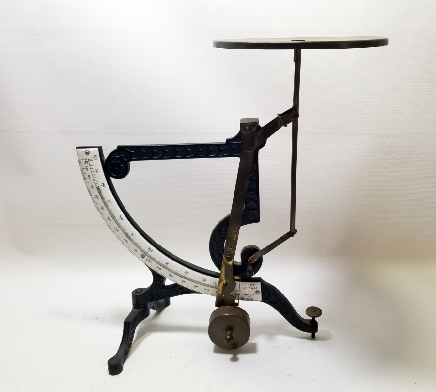 EMAYE KADRANLI ANTİKA DEV BOY POSTA TERAZİSİ