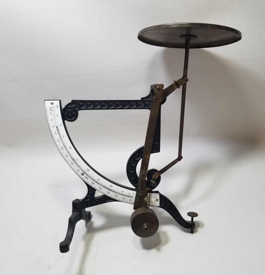 EMAYE KADRANLI ANTİKA DEV BOY POSTA TERAZİSİ