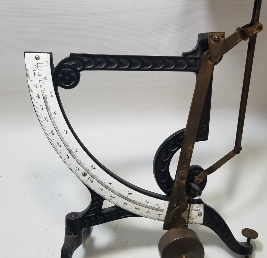 EMAYE KADRANLI ANTİKA DEV BOY POSTA TERAZİSİ