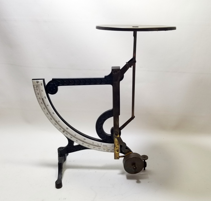 EMAYE KADRANLI ANTİKA DEV BOY POSTA TERAZİSİ