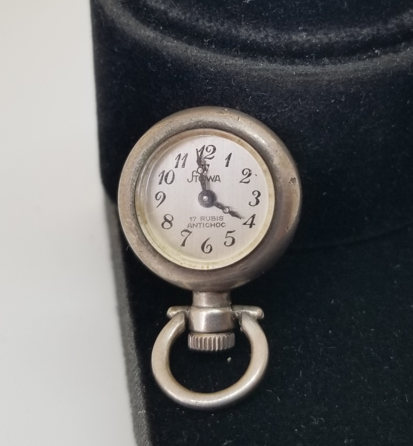 GÜMÜŞ KASA ANTİKA KURMALI KOLYE SAAT