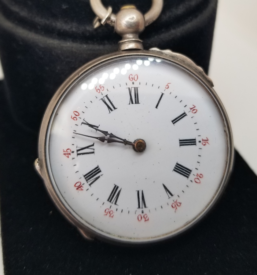 ARKADAN KURMALI GÜMÜŞ KASA OSMANLI DÖNEMİ CEP SAATİ