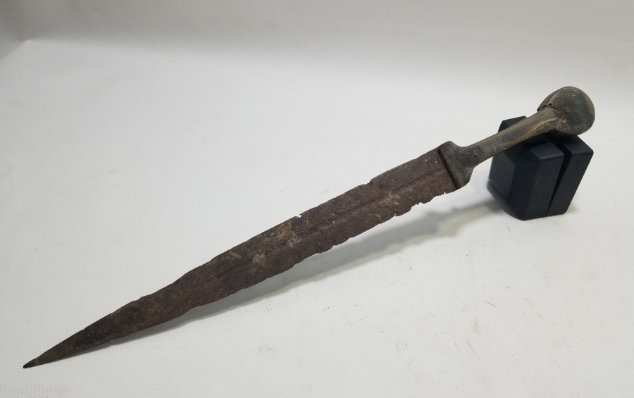 OSMANLI DÖNEMİ BÜYÜK BOY BOYNUZ SAPLI ÇERKES KAMASI