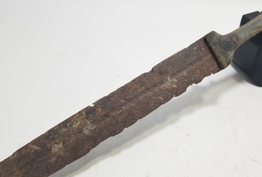 OSMANLI DÖNEMİ BÜYÜK BOY BOYNUZ SAPLI ÇERKES KAMASI