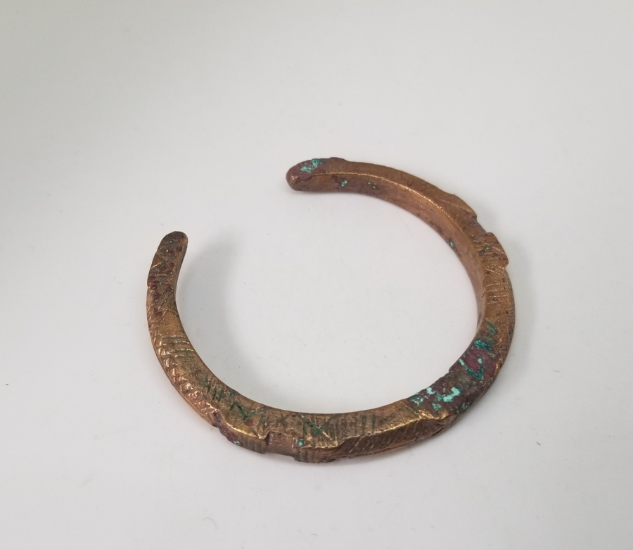 KABARTMA İŞÇİLİKLİ OSMANLI DÖNEMİ BRONZ BİLEKLİK - BİLEZİK