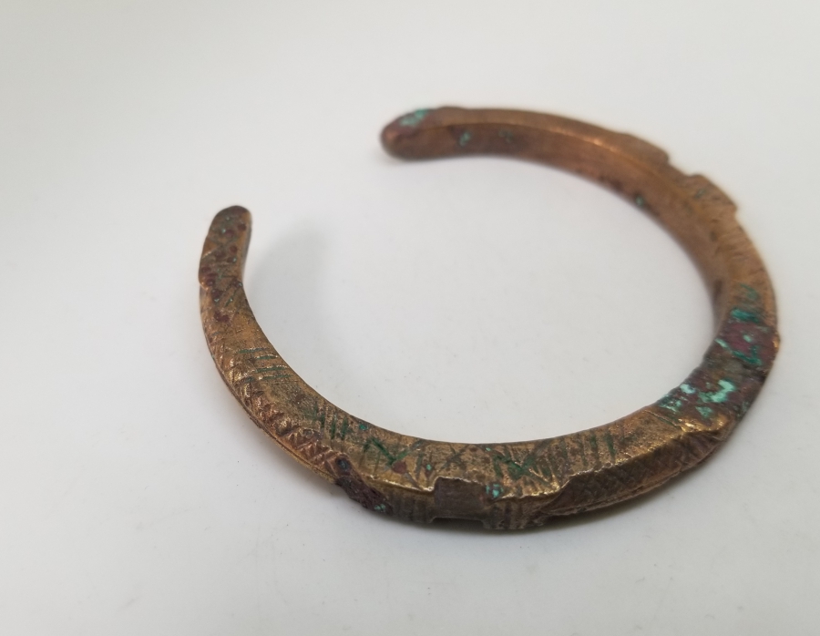 KABARTMA İŞÇİLİKLİ OSMANLI DÖNEMİ BRONZ BİLEKLİK - BİLEZİK