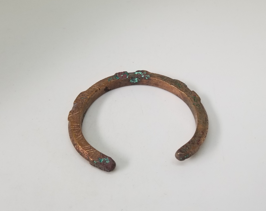 KABARTMA İŞÇİLİKLİ OSMANLI DÖNEMİ BRONZ BİLEKLİK - BİLEZİK