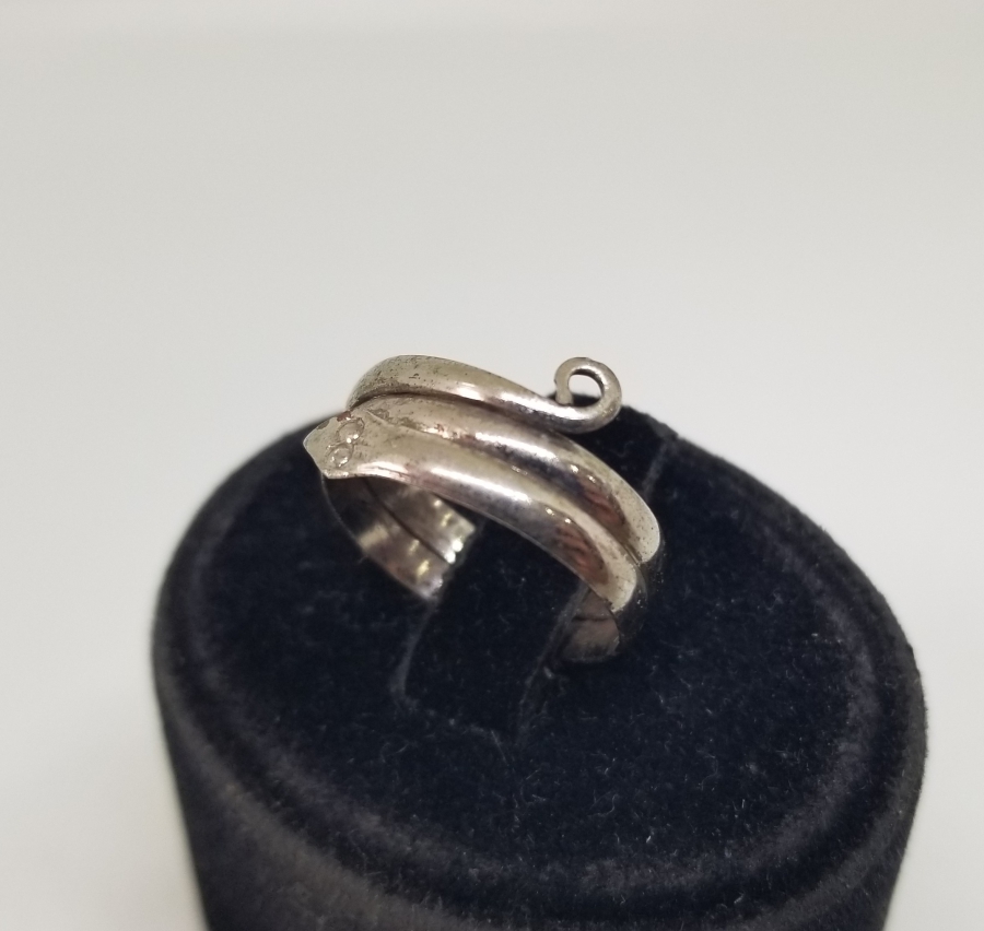 KABARTMA İŞÇİLİKLİ YILAN FORMLU OSMANLI DÖNEMİ RUM İŞİ YÜZÜK