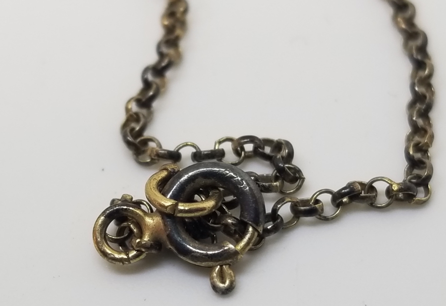 İNCİLİ ANTİKA ALTIN KAPLAMA GÜMÜŞ GERDANLIK