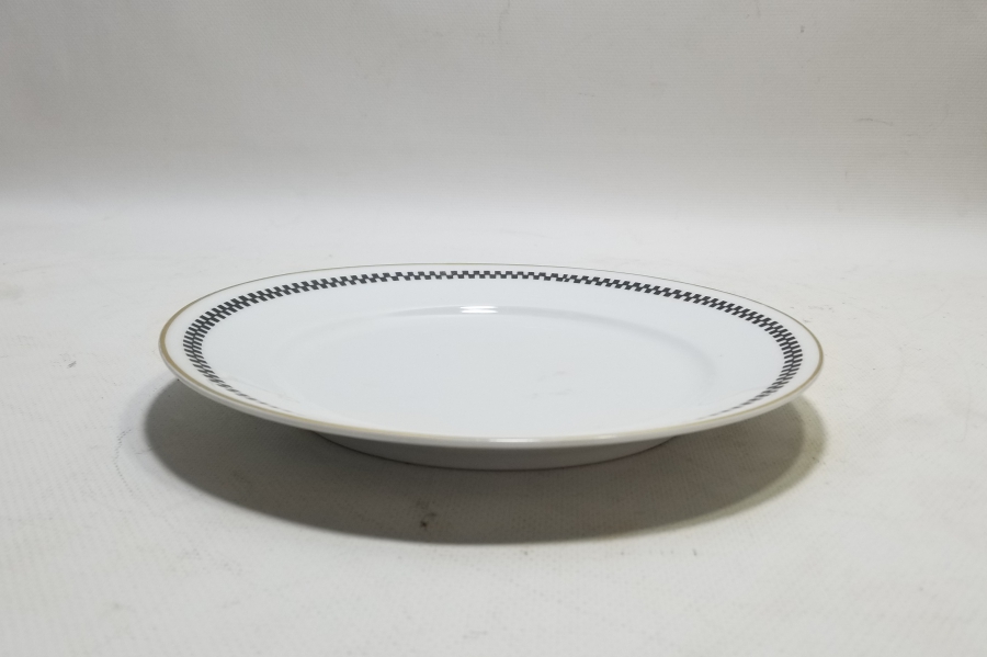 ARKASI OSMANLICA YAZILI VE ALTIN VARAKLI PORSELEN TABAK