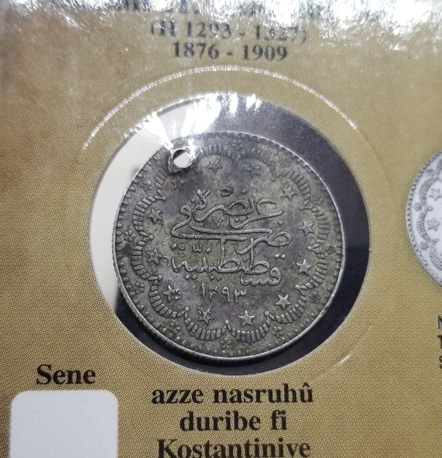 SULTAN ABDÜLHAMİD HAN DÖNEMİ GÜMÜŞ 5 KURUŞ PARA