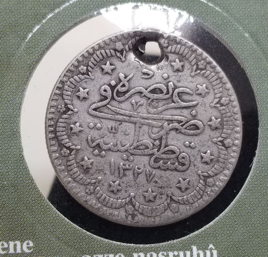 SULTAN MEHMET REŞAD DÖNEMİ GÜMÜŞ 5 KURUŞ MECİDİYE