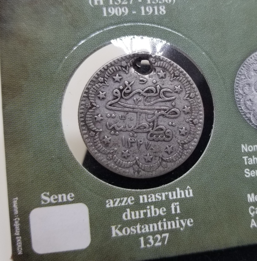 SULTAN MEHMET REŞAD DÖNEMİ GÜMÜŞ 5 KURUŞ MECİDİYE