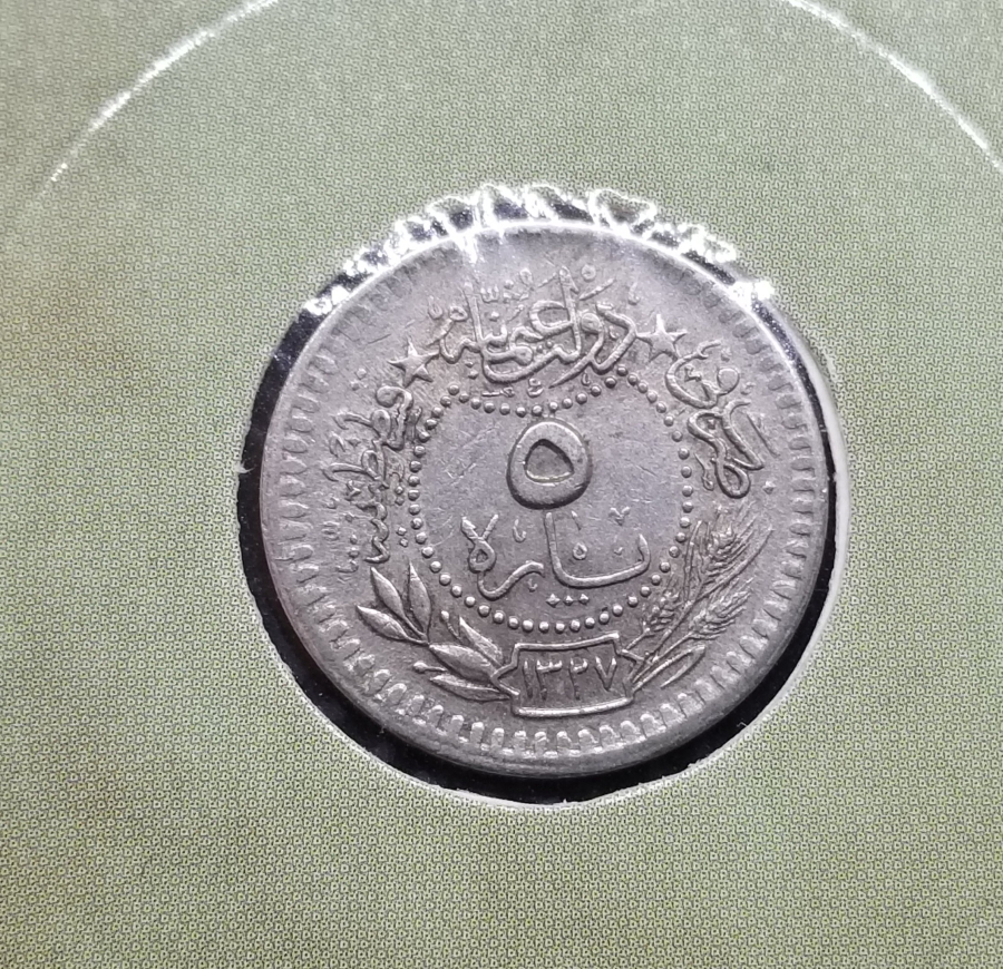 MEHMED REŞAD HAN DÖNEMİ KAPAMASINDA NİKEL 5 PARA