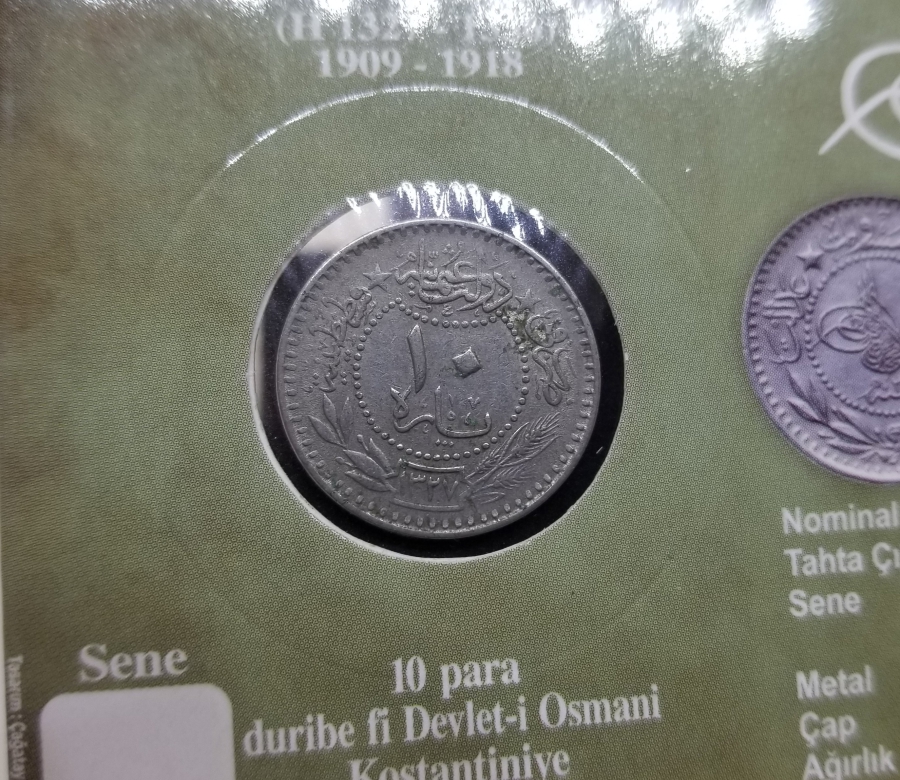 MEHMED REŞAD HAN DÖNEMİ KAPAMASINDA NİKEL 10 PARA