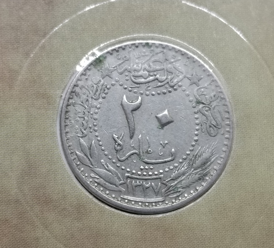 MEHMED REŞAD HAN DÖNEMİ KAPAMASINDA NİKEL 20 PARA